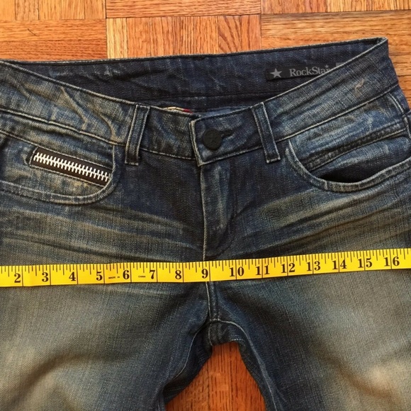 ROCKSTAR Jeans Size 27 Moto Punk - Picture 3 of 8